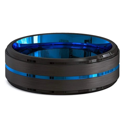 Blue Stainless Steal Ring