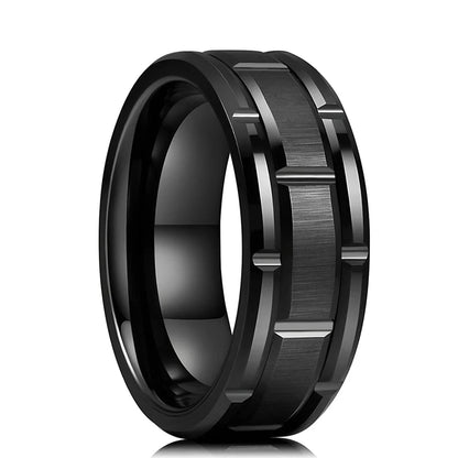 Black Stainless Steel Ring