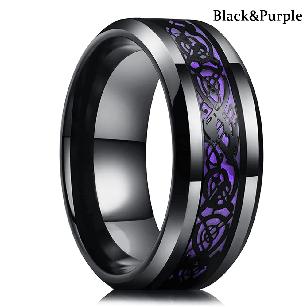 Purple Stainless Steal Ring