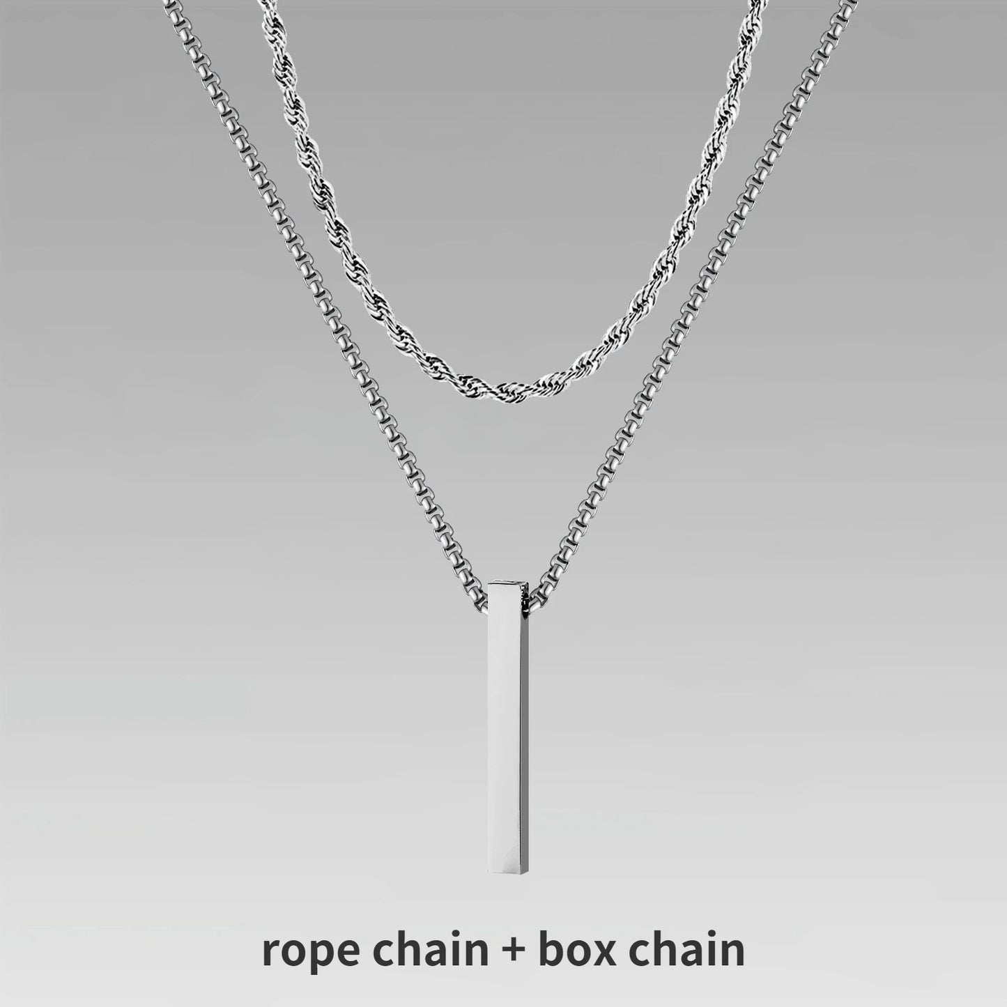 Mens Vertical Bar Necklaces For Men