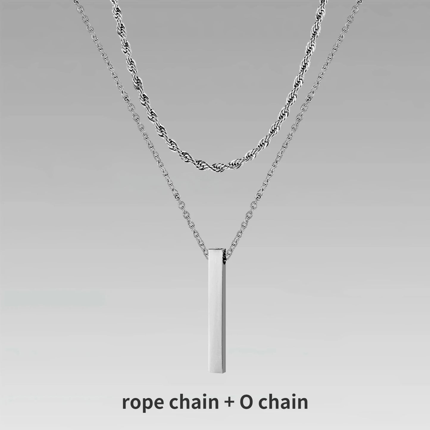 Mens Vertical Bar Necklaces For Men