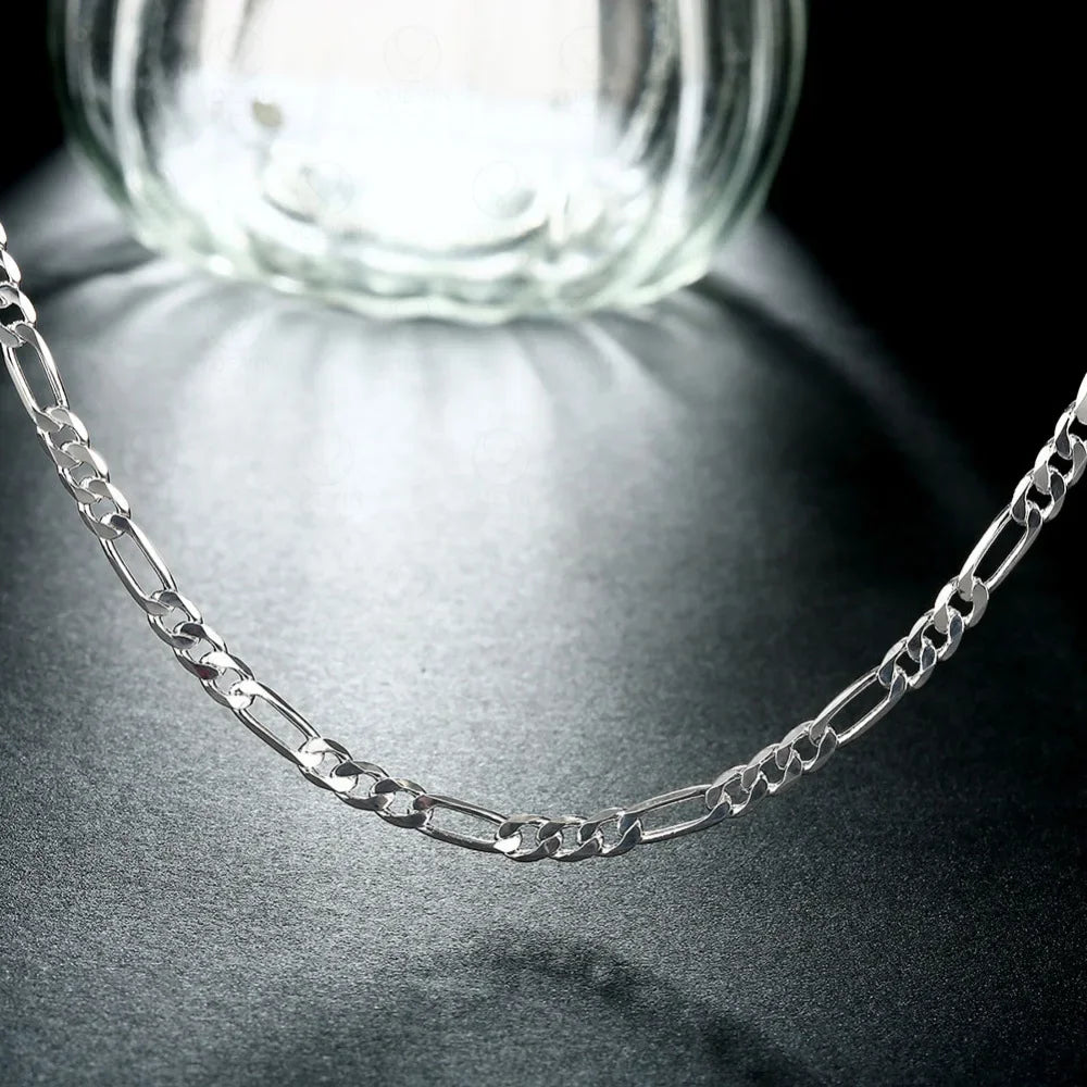 Sterling 925 Silver Chain Necklace For Men