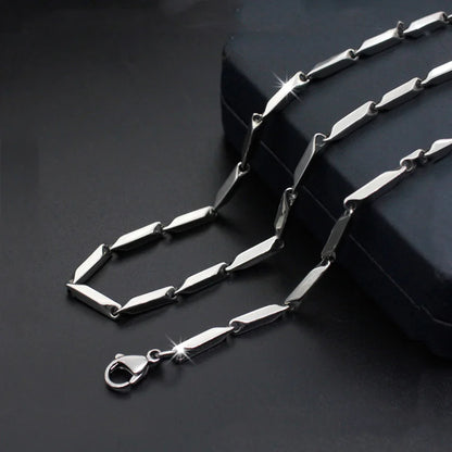 Titanium Steel Melon Chain Necklace