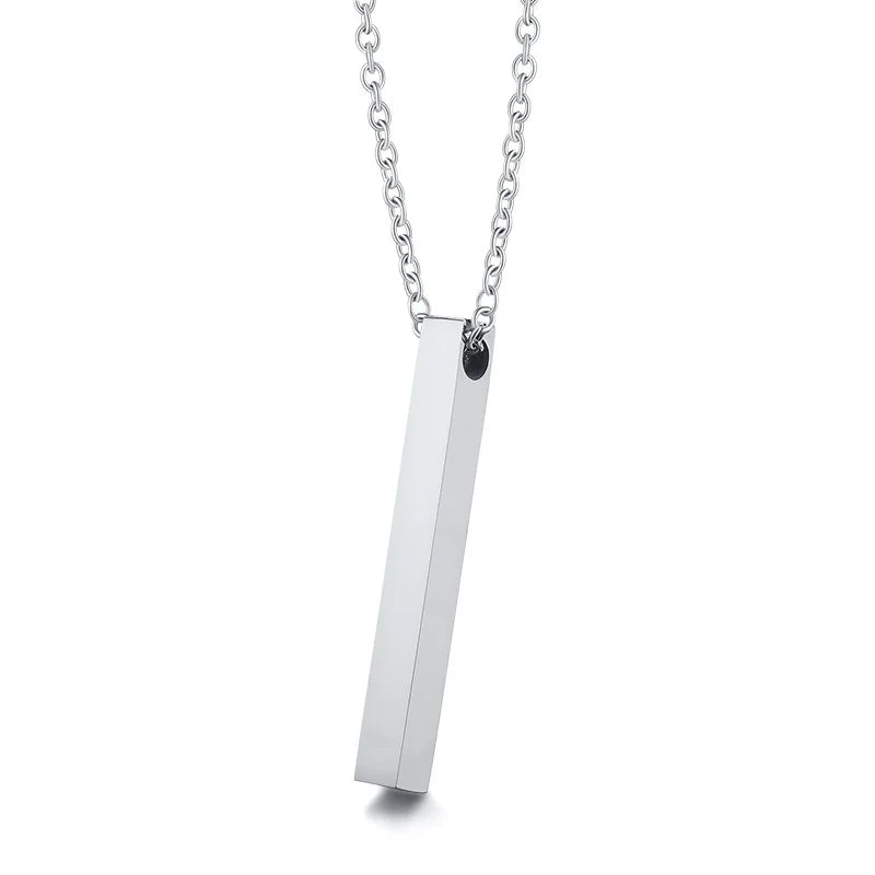 Mens Vertical Bar Necklaces For Men