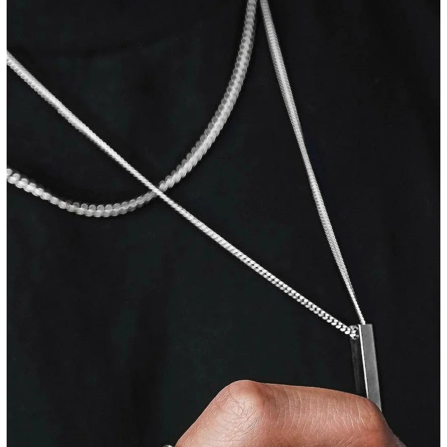 Mens Vertical Bar Necklaces For Men