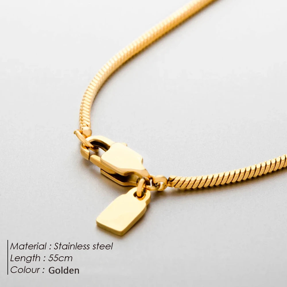 Men's Steal Chain Necklace