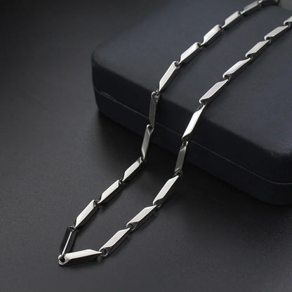 Titanium Steel Melon Chain Necklace