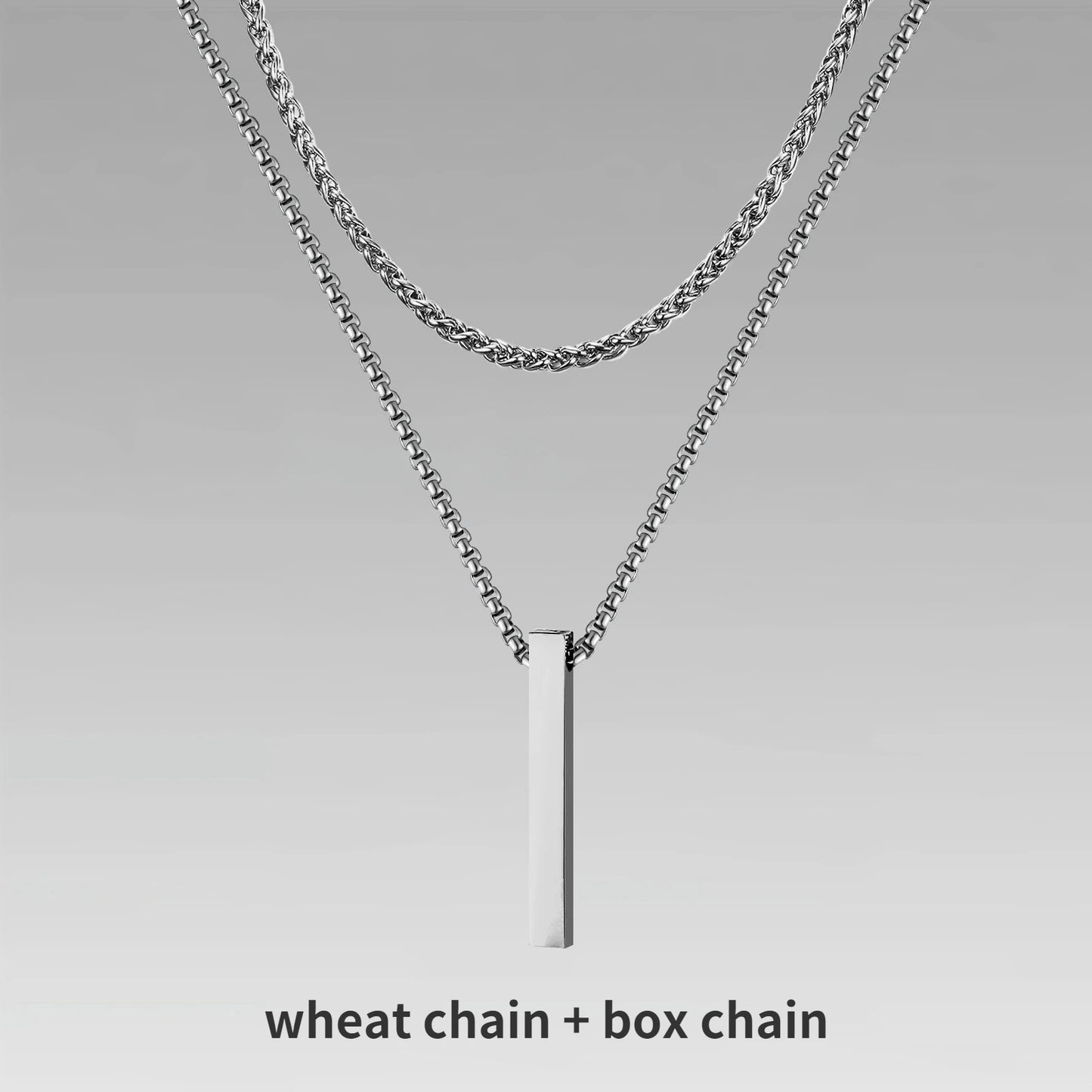 Mens Vertical Bar Necklaces For Men