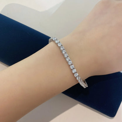 925 Sterling Silver Tennis Chain Bracelet