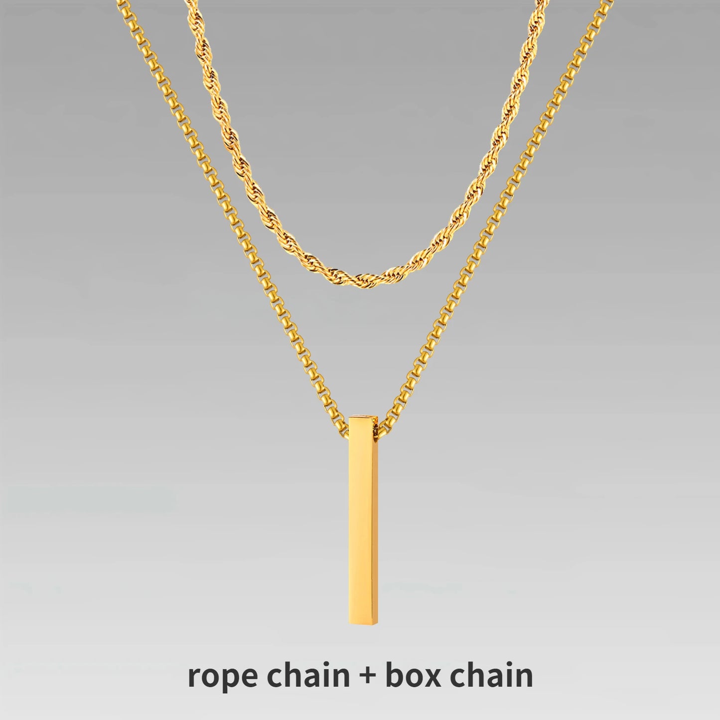 Mens Vertical Bar Necklaces For Men