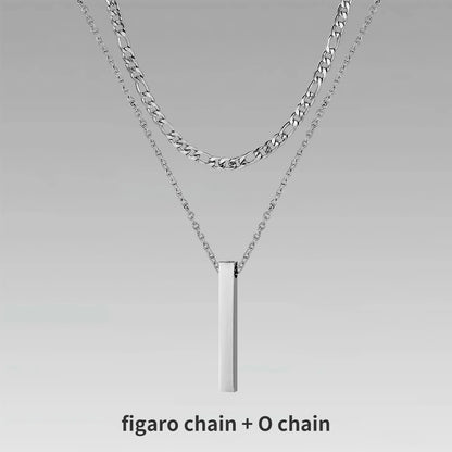 Mens Vertical Bar Necklaces For Men